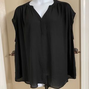 Worthington Women’s Plus Black Sheer Blouse 3X